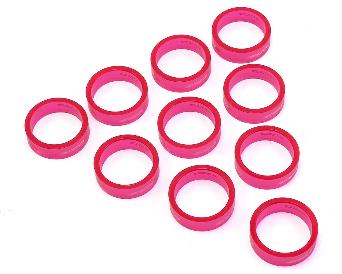Full Speed Ahead PolyCarbonate Headset Spacers (Pink) (1-1/8") (10) (10mm)